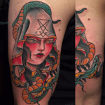 Heretic. Done at the classic tradtional tattoo show in Herten Germany. 