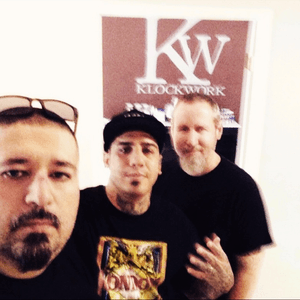 Tommy Montoya, Bryan Matthew Rae and myself at Klocwork. #klockworktattooclub #tommymontoya 