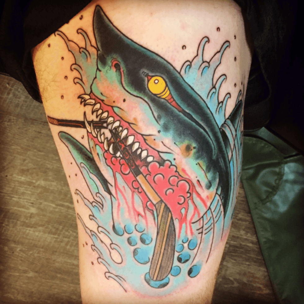 Pinterest  Small hand tattoos Shark tattoos San jose sharks tattoo
