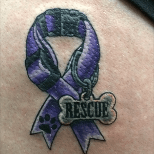 Tattoo uploaded by Rebecca Challop • A tattoo designed to show my passion  tor animal rescue, Big Joes Yonkers, NY • Tattoodo