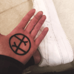 Tattoo by #KarenSolmirin #empathy #empathytattoo #hand #palm 