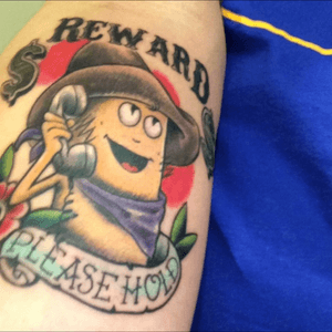 i work in radio as a phone screener named Twinkie. i lost an on-air bet and had to get a tattoo. 