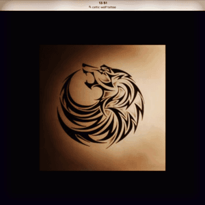 Im gonna get this tattoo this week #wolf #circles 