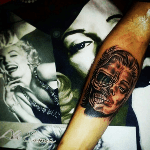#Marilynmonroe #Tattoo #dövme #dövmesanati #kurukafa  💀#Tattoobyaliesmer 💀💋