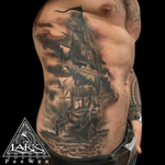 Tattoo by Lark Tattoo artist PeeWee. See more of PeeWee's work here: http://www.larktattoo.com/long-island-team-homepage/peewee/ #ocean #oceantattoo #ship #shiptattoo #boat #boattattoo #pirate #piratetattoo #pirateship #pirateshiptattoo #bng #bngtattoo #blackandgraytattoo #blackandgreytattoo #tattoo #tattoos #tat #tats #tatts #tatted #tattedup #tattoist #tattooed #inked #inkedup #ink #tattoooftheday #amazingink #bodyart #tattooig #tattoosofinstagram #instatats #larktattoo #larktattoos #larktattoowestbury #westbury #longisland #NY #NewYork #usa #art #peewee #peeweetattoo #ribtattoo 