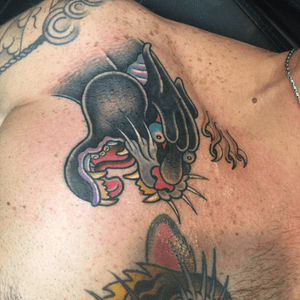 Panther #panthertattoo #growling #Tattoodo 