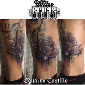#tatto #rose #rosa #purple #ink #tatuaje 