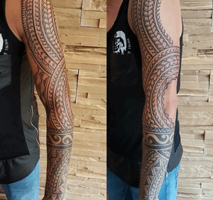 Done by Jarno Theijn - Resident Artist.                           #tat #tatt #tattoo #tattoos #amazingtattoo #tattoolovers #ink #inked #inkedup #inklovers #amazingink #maori #maoristyle #sleeve #armtattoo #amazingart #art #culemborg #netherlands 