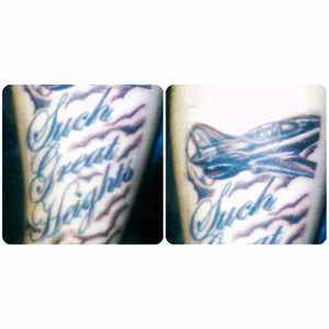 "Such Great Heights" Inspired by the song#SuchGreatHeights #Confide #ThePostalService #FlyingTiger #GuysWithTattoos #GuysWithInk #TattooedGuys 