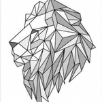 #lion #geometric #animal 