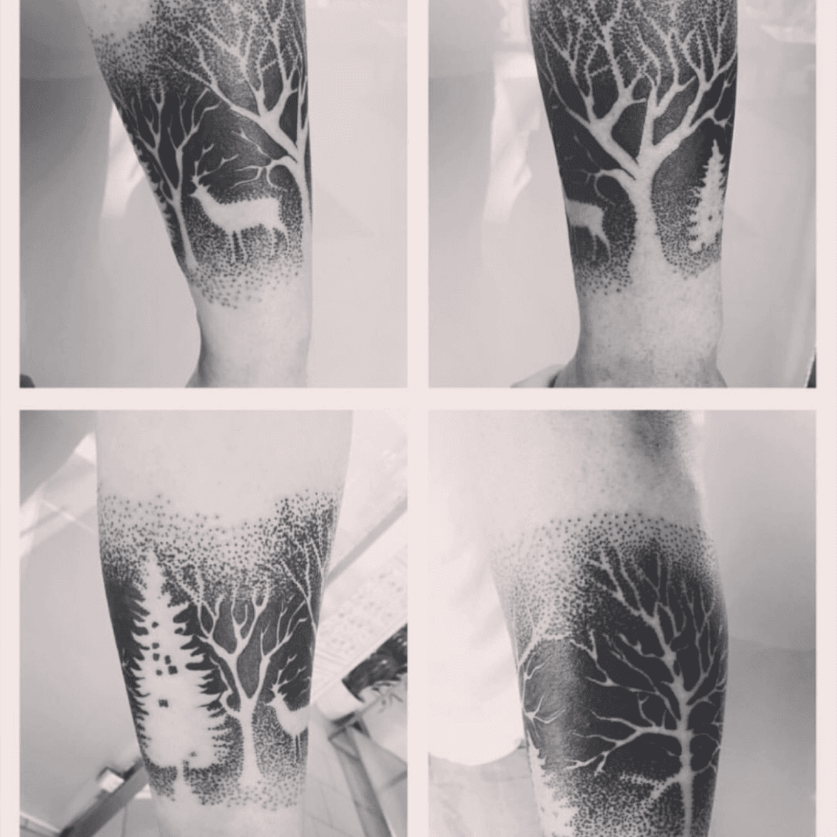 Stencil Tattoo Festivity 027 Tree