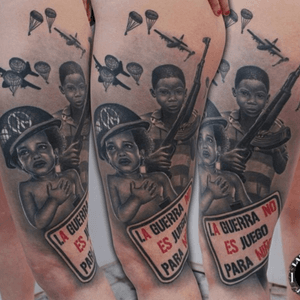 Tattoo By Jumilla @largavidatrece @barcelonatattooexpo #tinta #tattoo #tattooink #tatuage #tatuaje #tatuador #tattooink #tattooink #tattoolife #tattooartis #tattooespaña #tattoorealismo #tattoovalencia #tattooconvention #tattoolargavidatrece #jumilla #noguerras#paz#blackandgrey #blancoynegro #quartdepoblet #valencia #españa #machines #arte #art #