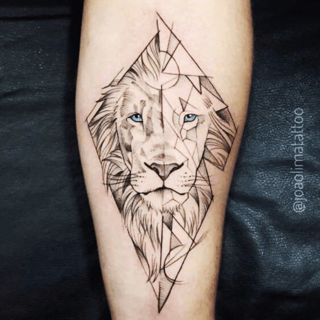 Tattoo Lion Graphic · Creative Fabrica
