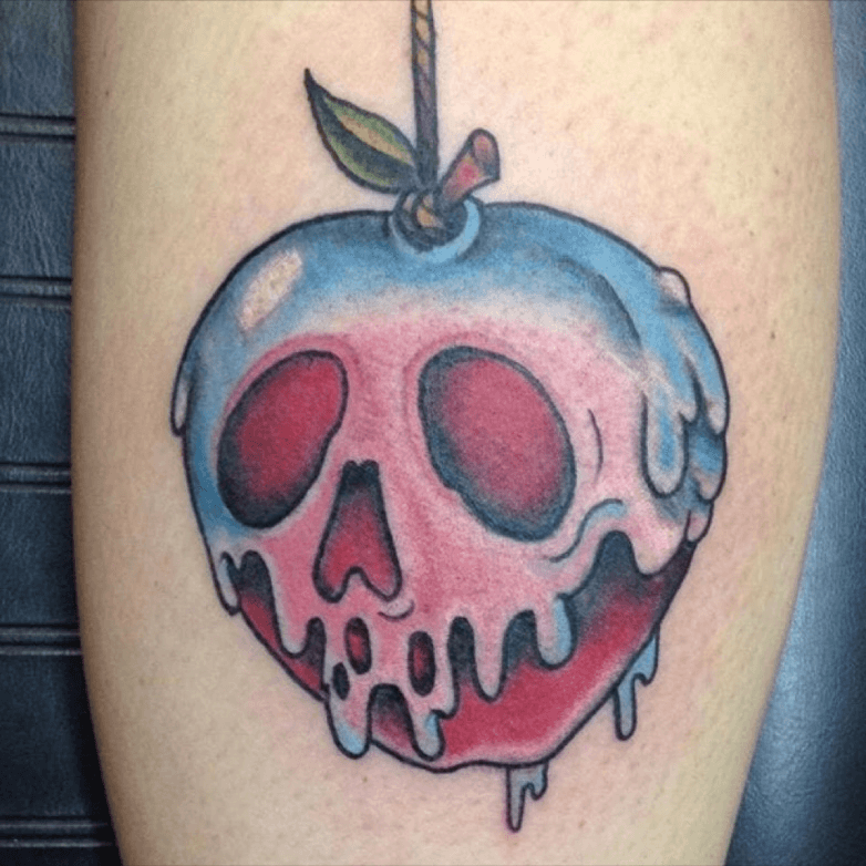 Tattoo uploaded by Robert Davies  Poisoned Apple Tattoo by Jon Leighton  poisonedapple apple Disney SnowWhite JonLeighton  Tattoodo