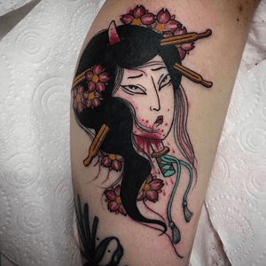Beautifully done by @jen_mogg_tattoo our next guest! .Jen gonna stay only few days with us. Don’t miss a huge talent she will fill all your expectations specially in Japanese style - open for bookings..#guestartist #japanesetattoo #tattooartist #tattoo #tats #tattoodublin #tattooartistdublin #dublin