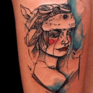 I am in NEED of a #tankgirl tattoo! Specifically a #watercolor tankgirl tattoo. This one was done by Stefanello Federika. #megandreamtattoo #meganmassacre 
