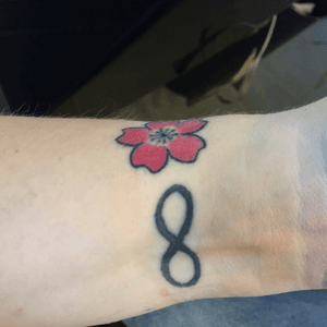 Part of my new tattoo and infinity sign which is a little older