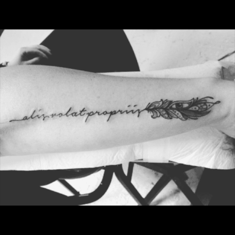 Alis volat propriis tattoo   Latin tattoo Arm tattoo Inspirational  tattoos