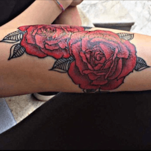 #rosa #forearm #flower #tatto #red #rosetattoo 