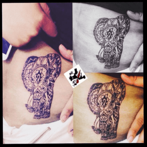 #tattoo by me #marelymares #tatoos #hiptattoos #tattooelefant #tatuaje #tatuajes #tatuajesmexico #inkandart #tattooartist #tattooart #linework #tattooer #tattooreference 