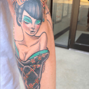 #japanese #geisha on my left forearm 