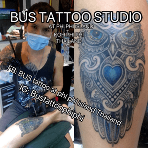 #dotwork  #mandala #tattooart #tattooartist #Bambootattoo #traditional #tattooshop #at #Bustattoostudio #phiphiisland #thailand🇹🇭#tattoodo #tattooink #tattoo #phiphi #kohphiphi #thaibambooartis  #thailandtattoo Artist by Bus witsawat thongon 🙏🏻🙏🏻🙏🏻🙏🏻🙏🏻thank you so much🙏🏻🙏🏻🙏🏻🙏🏻🙏🏻🙏🏻Situated in the near koh phi phi police station , Bus tattoo is a small studio run by Mr.Bus, an experienced and talented tattooist who can perform his art both with bamboo stick and with electric tattoo gun. Cover ups, free hand designs, custom designs - any style can be realized at Bus tattoo studio. As in mostly any shop nowadays, needles are disposable and used only once at Bus tattoo studio
