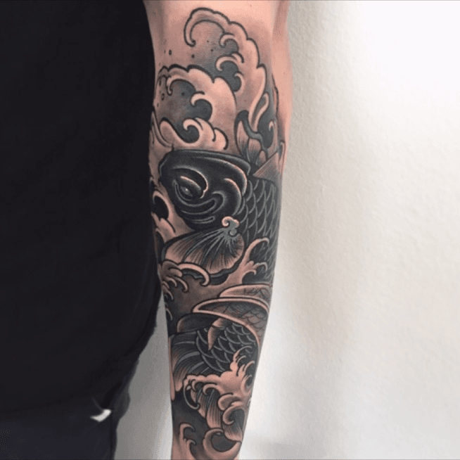 Tattoo uploaded by Stacie Mayer  Color realism fish forearm tattoo by Poch  Tattoos realism colorrealism PochTattoos fish aquatic  Tattoodo