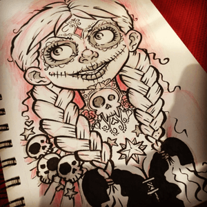 #dayofthedead #sketch i did last weekend. 