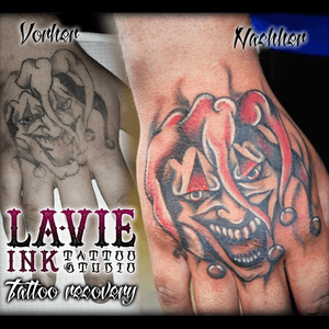Tattoo Recovery #tattooart #tattooartist #tattooer #art #joker #hand #ink #sophilavie @sophilavie 