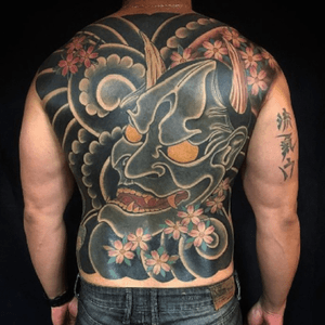 Tattoo completed #Japaneese #hannya #orientaltattoo #Tattoo_Done #JapaneseArt #japanese #oriental #orientalart 