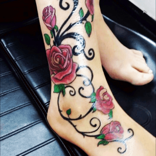 #roses #pink #ankle