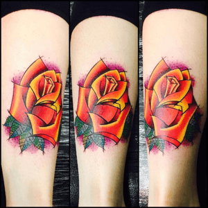 a funky flower i made at Think Tattoo Uk 