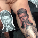 David Bowie by Jarrad Johl https://www.facebook.com/TattoosandartbyJarrad #inked #inkedup #inkedgirl #tattooedprincess #inked4life #tattooedgirlsofinstagram #needanothertattoo #tattooedandproud #mybloodcolourisink #realisim #blackandgrey #davidbowie 