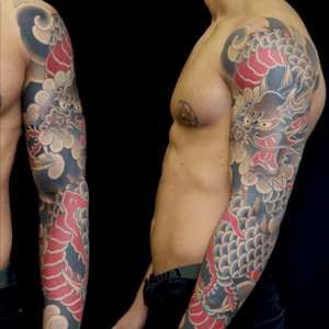 #japanesetattoo #irezumi #horimono #tattoos #tattoouk #tattoolondon #lucaortis #dragontattoo 