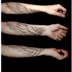 #megandreamtattoo  this tattoo is for my daughter, im looking for her name and then transforms into an angel wing, as its my right arm, this is the arm i carry my little angel. 