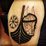 Nordic tattoo #oeseburgship #viking #vegvisir #vikingcompass by Deidre Zinn Tampa FL