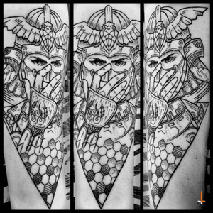 No.78 In the name of the samurai #tattoo #samurai #geometry #patterns #hexagon #triangle #lines #japan #warrior #bylazlodasilva