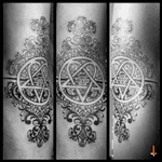 Nº140 Heartagram (first session) #tattoo #heartagram #him #villevalo #lovemetal #ornament #ornaments #floral #decoration #666 #sixsixsix #details #bylazlodasilva