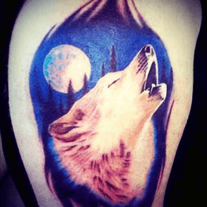 Woolfie 😍#megandreamtattoo #nyc #wolf #tattoodo 