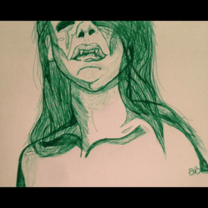 New original design. Drawn with pen ...#originalart #original #pen #drawing #lovely #gorgeous #tears #vampire #sad #girlswhodraw #artist #florida #summer #sketch #whim #crocodiletears