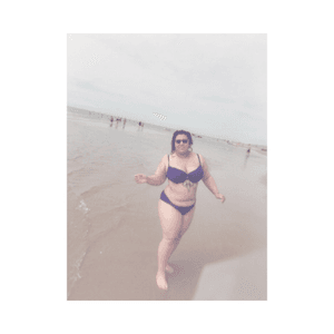 Inked girl at the beach! 🌴🌊☀️🌸#beach #inked #underboob #bikini #mandala #sternumtattoo 