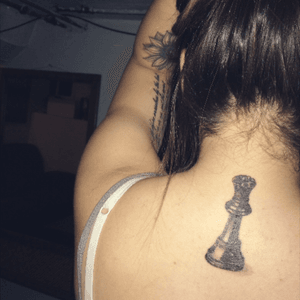 e_tatts with the couple tattoos. #chess #chesstattoo #queen #king