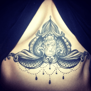 Cameo sternum piece done by Janette in Dartmouth, NS