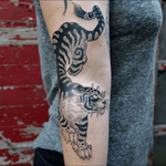Tiger tattoo by Josh Egnew