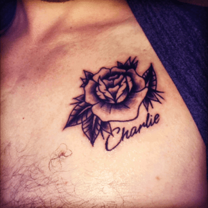 My nephews name right side chest 