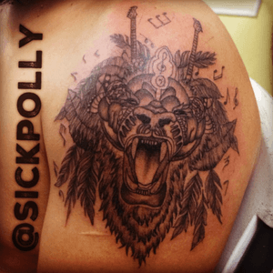 #sickpolly #tatauartstudio #mextattoo #tattoocancun #tatuajescancun #inked #tattooartist #lionmandalatattoo #liontattoo #lionmandala #blackwork #blackworktattoo 