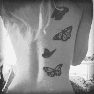 Realist butterflies by @pablostattoo on me!