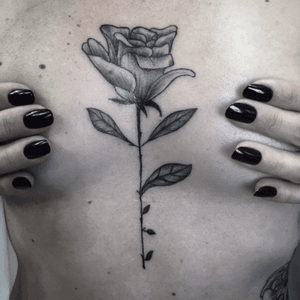 🌹#tattoo #rose #rosetattoo #blackrose #blackwork #tattoodo #braziliantattoo #brazilianartist 