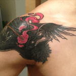 #crow #neotraditional #coverup #CoverUpTattoos #fullcolor 