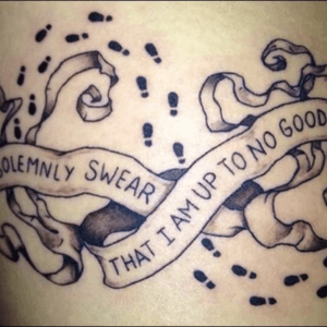 #harrypotter #maraudersmap loved the idea of this tattoo and would lile to get an adaptation of it. 